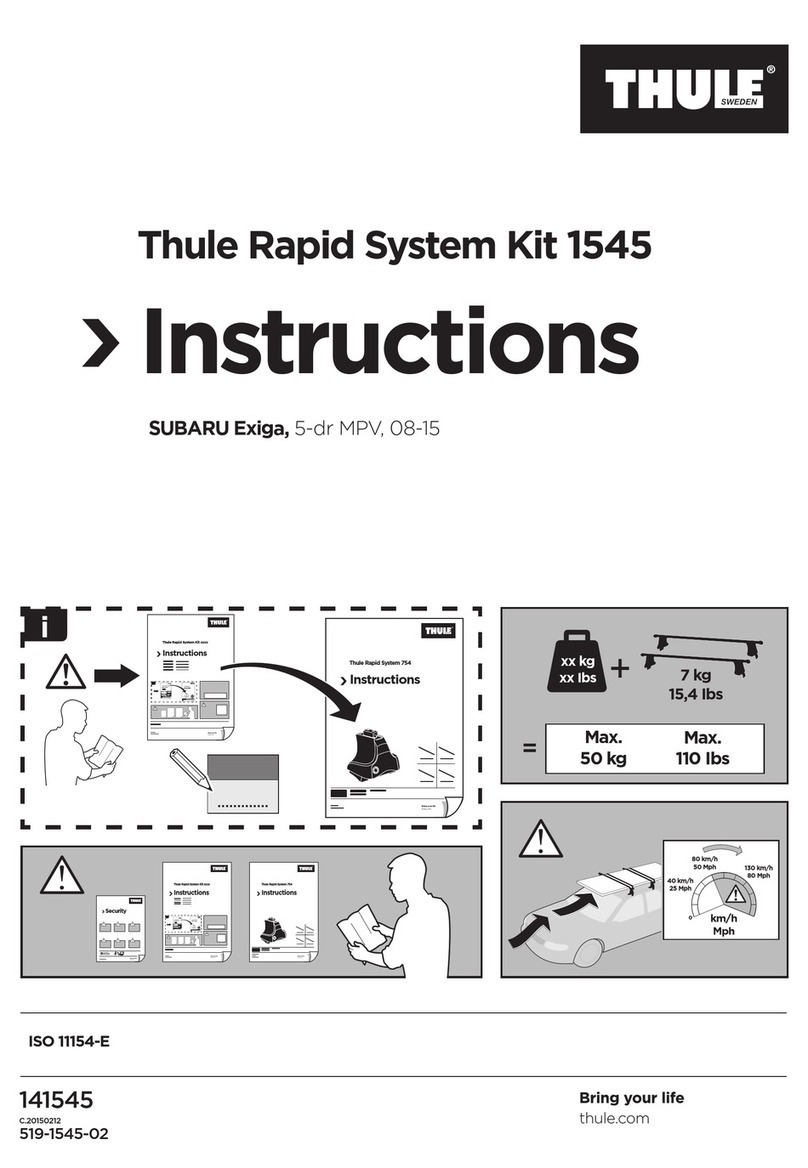 Thule Rapid System Kit 1545 User manual