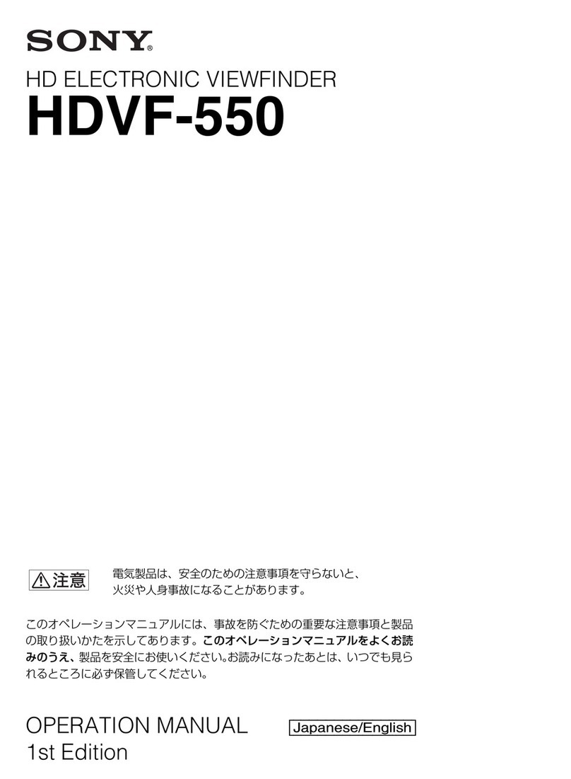Sony HDVF-550 User manual