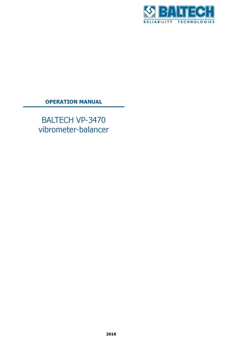 Baltech VP-3470 Operation manual