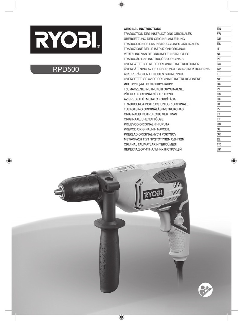 Ryobi RPD500 User manual