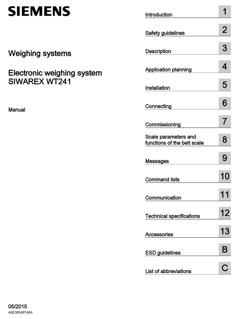 Siemens SIWAREX WT241 User manual