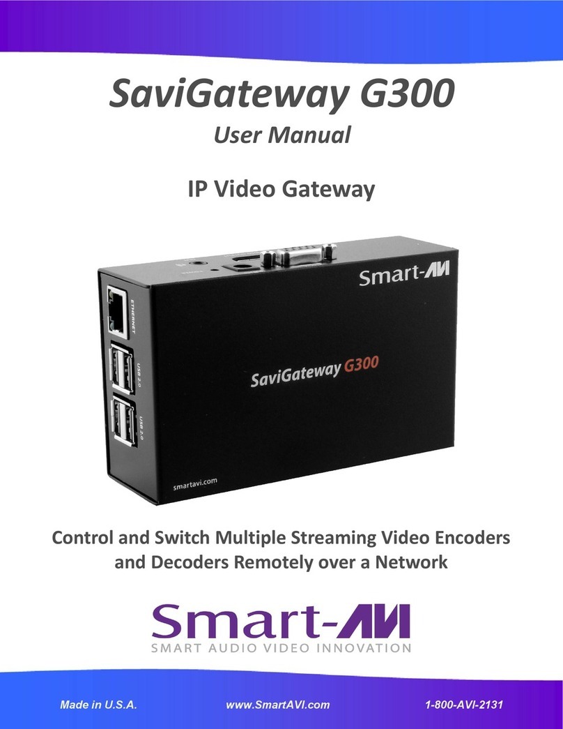 SMART-AVI SaviGateway G300 user manual