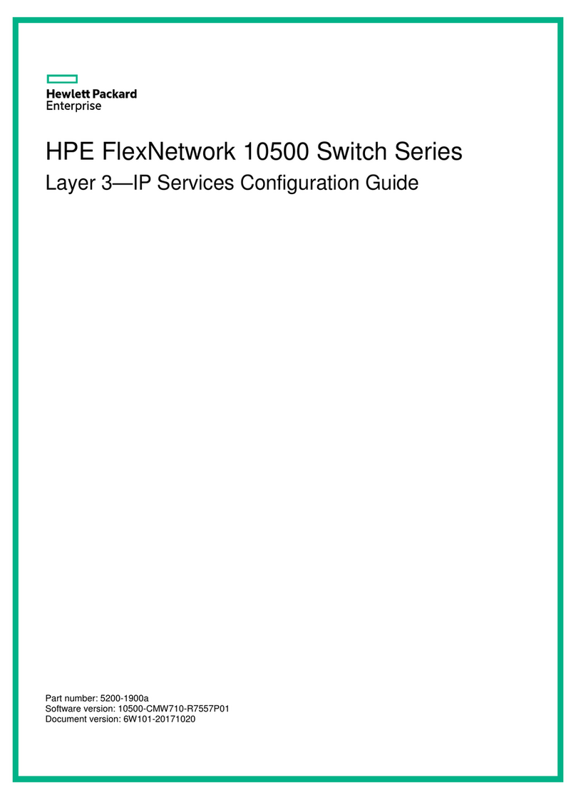 HPE FlexNetwork 10500 SERIES User manual