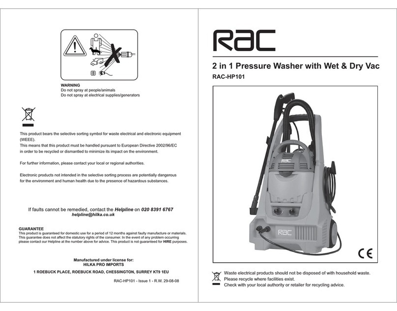 Rac RAC-HP101 manual