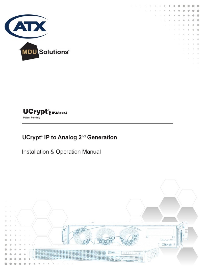 ATX UCrypt IP to Analog 2 Installation & operation manual