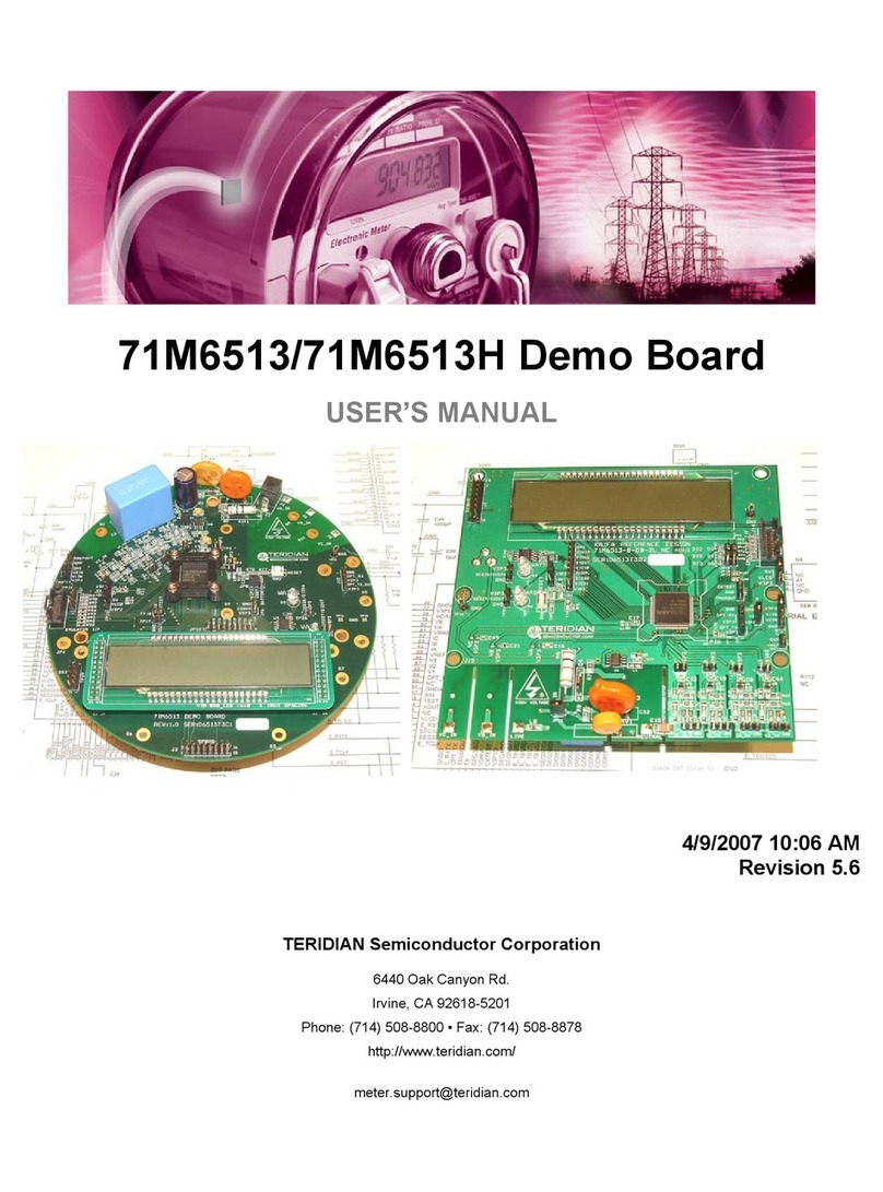 Teridian 71M6513H user manual