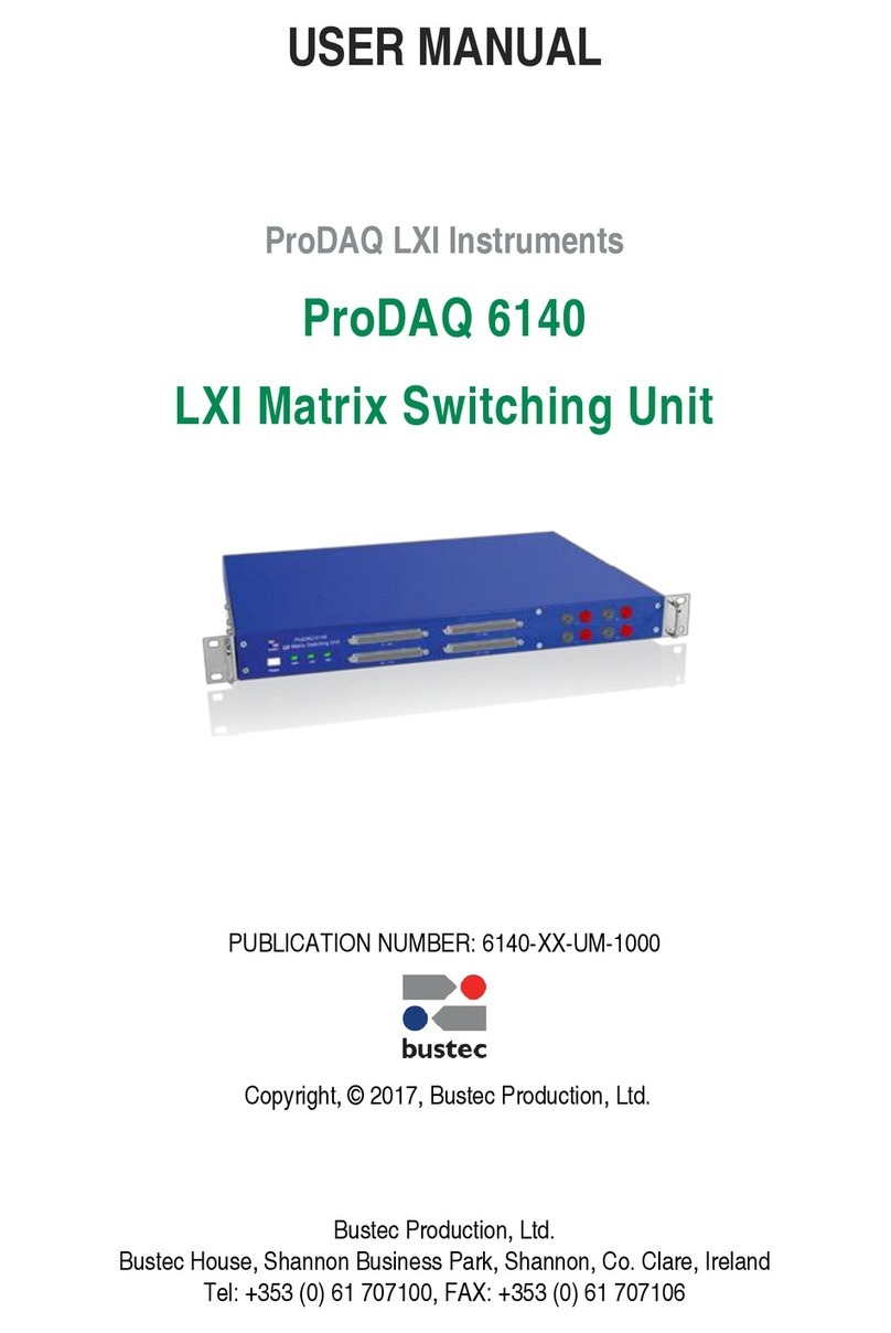 Bustec ProDAQ 6140 user manual