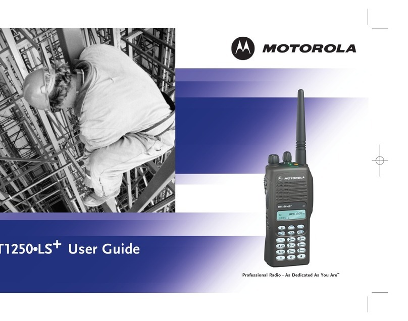 Motorola HT1250-LS+ User manual