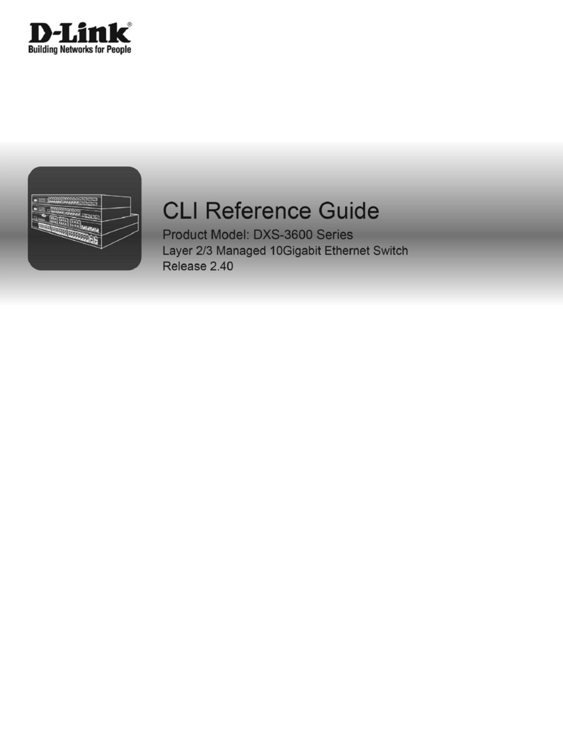 D-Link DXS-3600 Series Instruction Manual