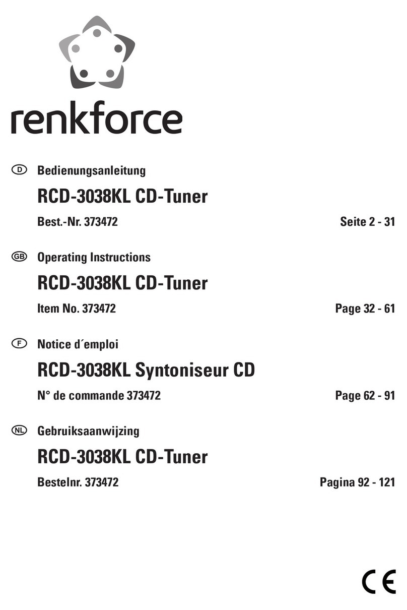 Renkforce RCD-3038KL operating instructions