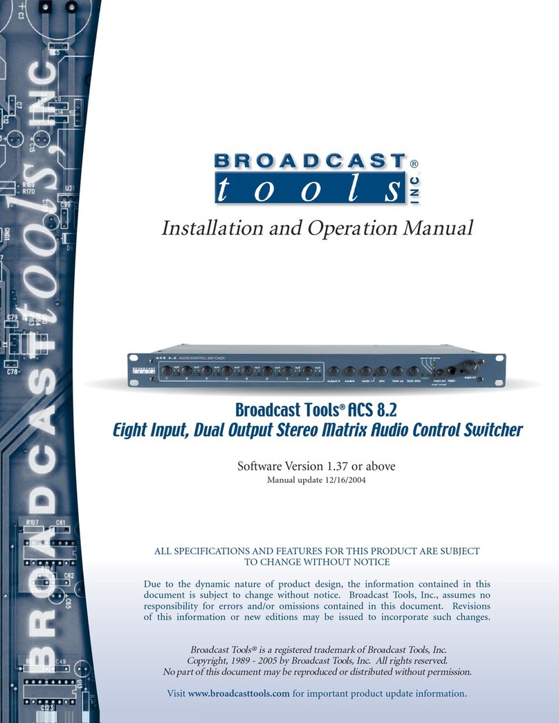 Broadcast Tools ACS 8.2 User manual