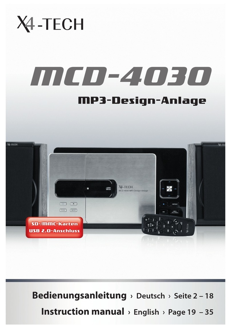 X4-TECH MCD-4030 instruction manual