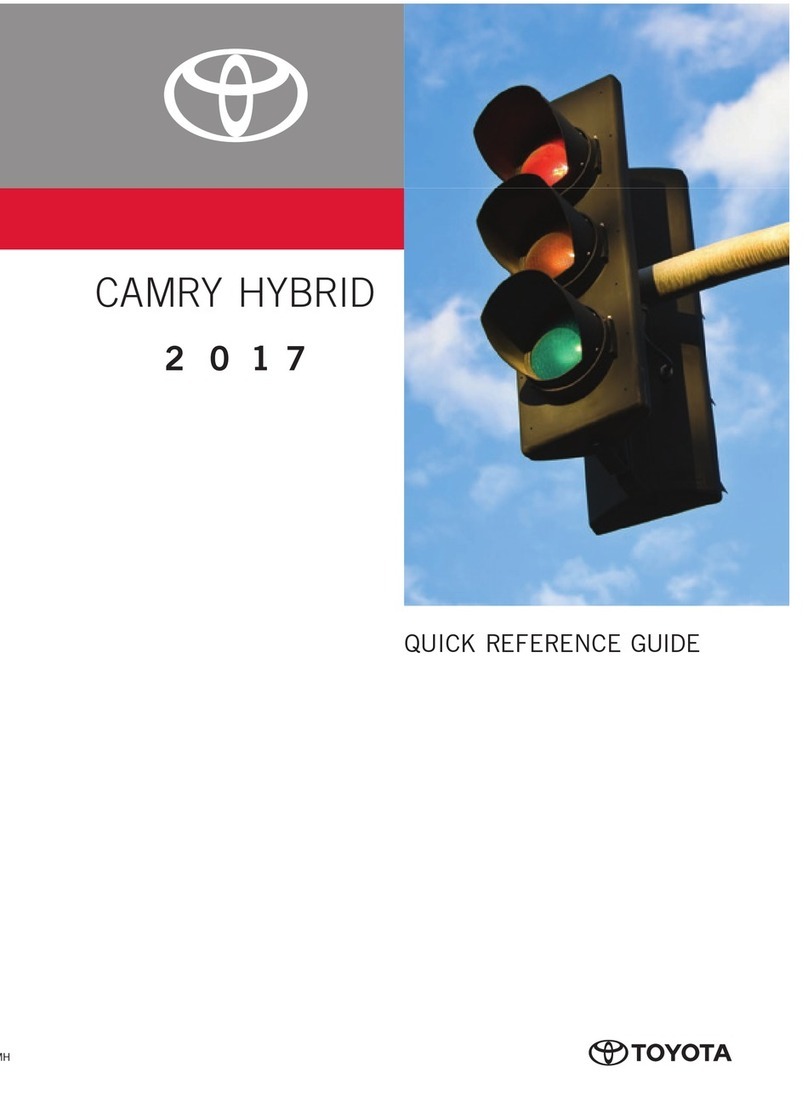 Toyota CAMRY HYBRID 2017 Quick reference guide