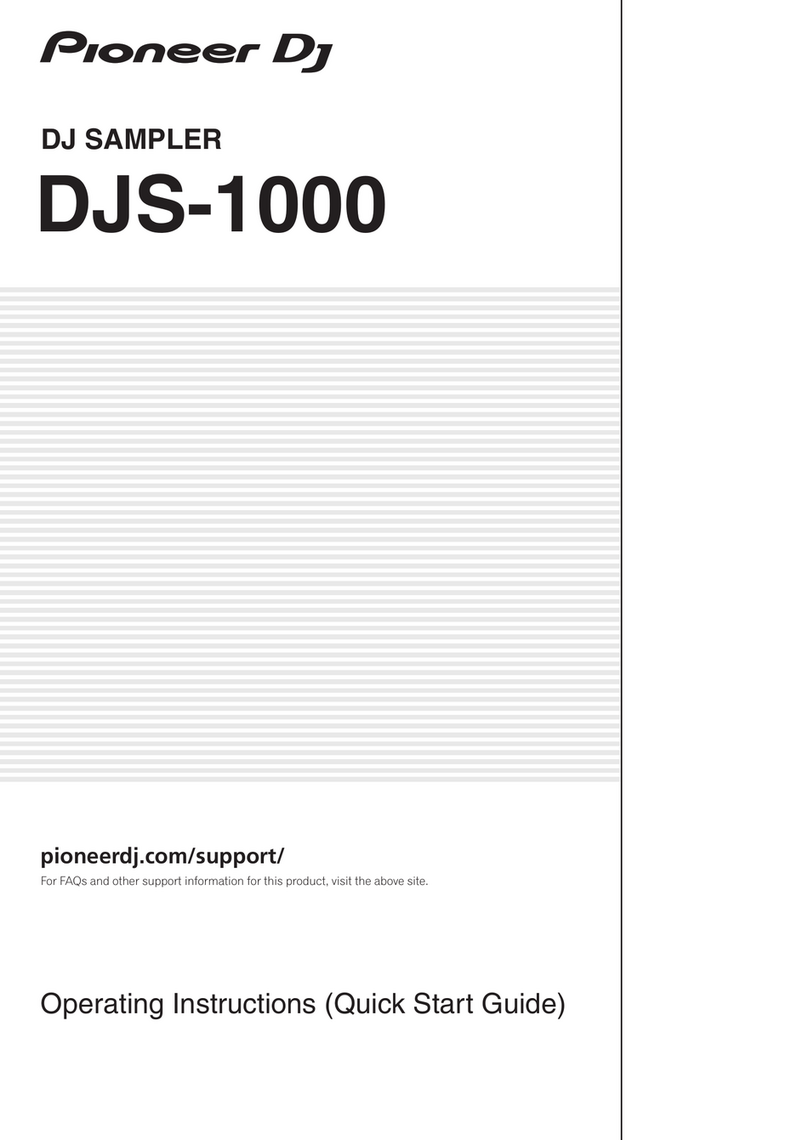 PIONEER DJ DJS-1000 operating instructions