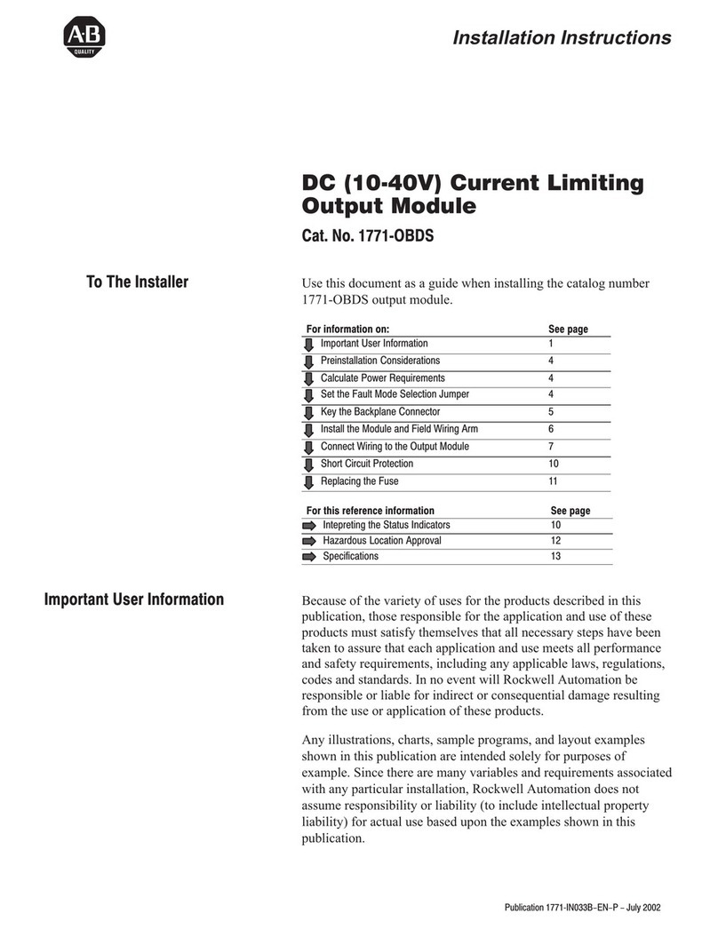 Allen-Bradley 1771-OBDS User manual