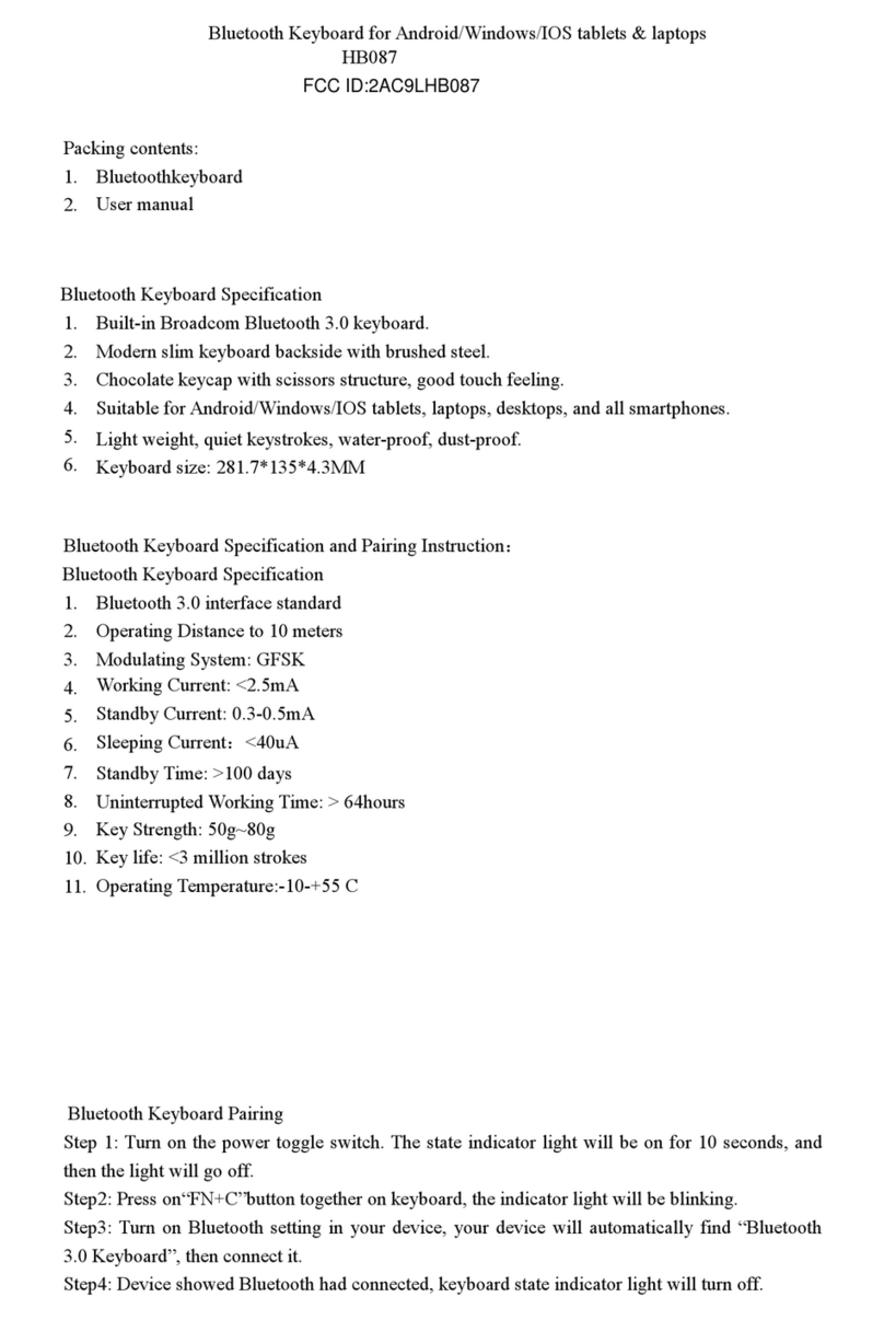 B.O.W HB087 user manual