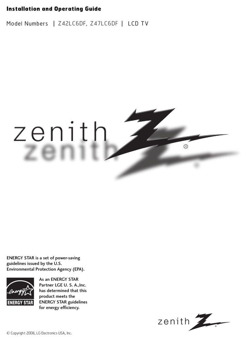 Zenith Z42LC6DF Installation guide