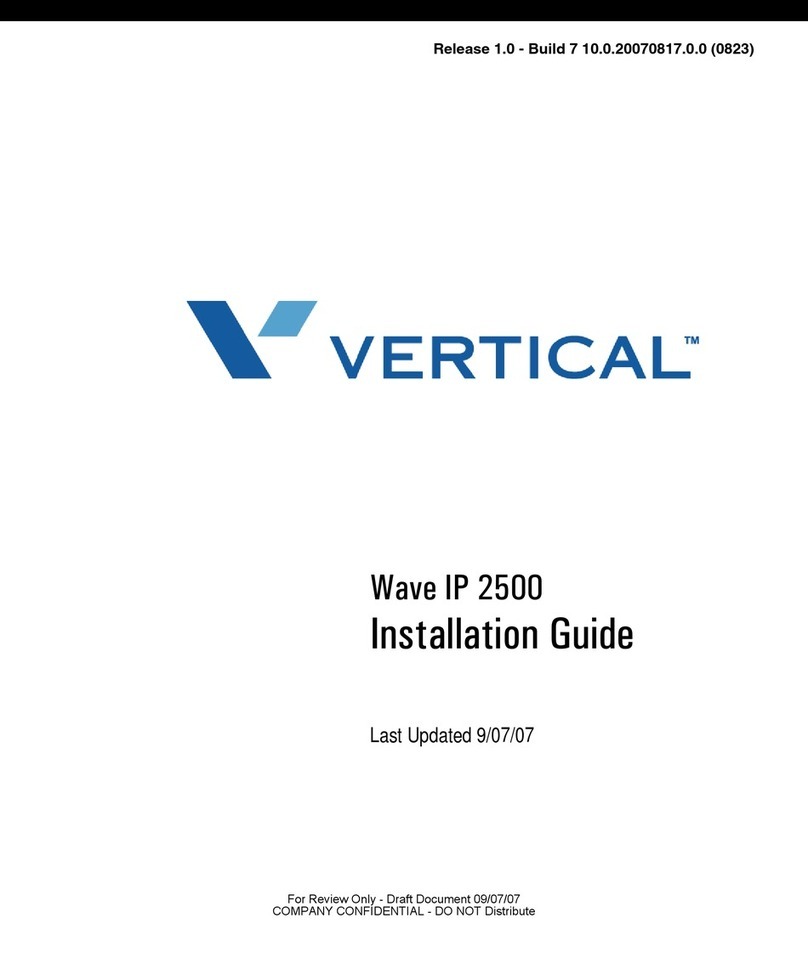 Vertical WAVE IP 2500 installation guide