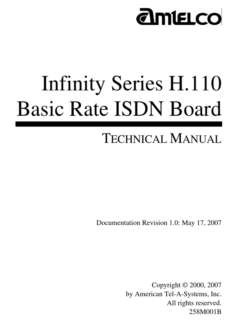 Amtelco infinity series User manual