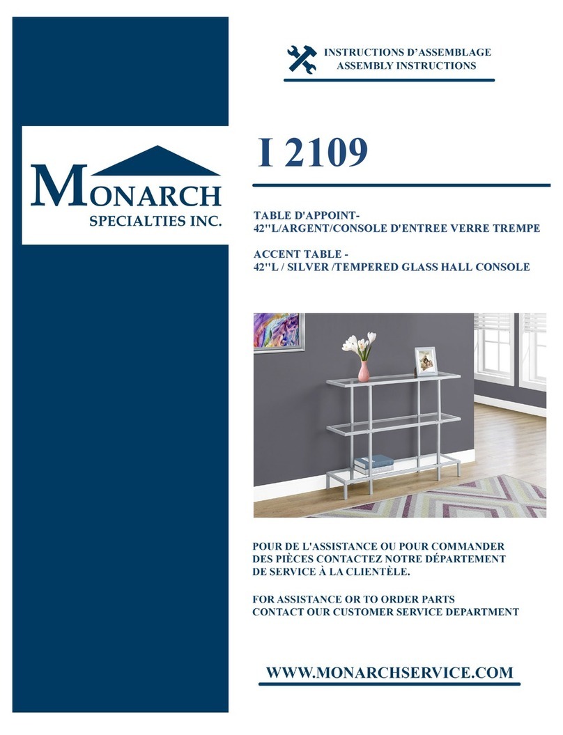 Monarch I 2109 Assembly instructions
