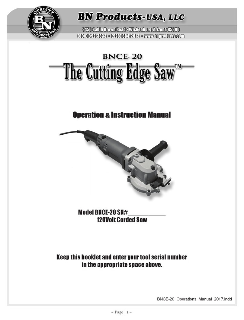BN Products BNCE-20 SN Operation & instruction manual