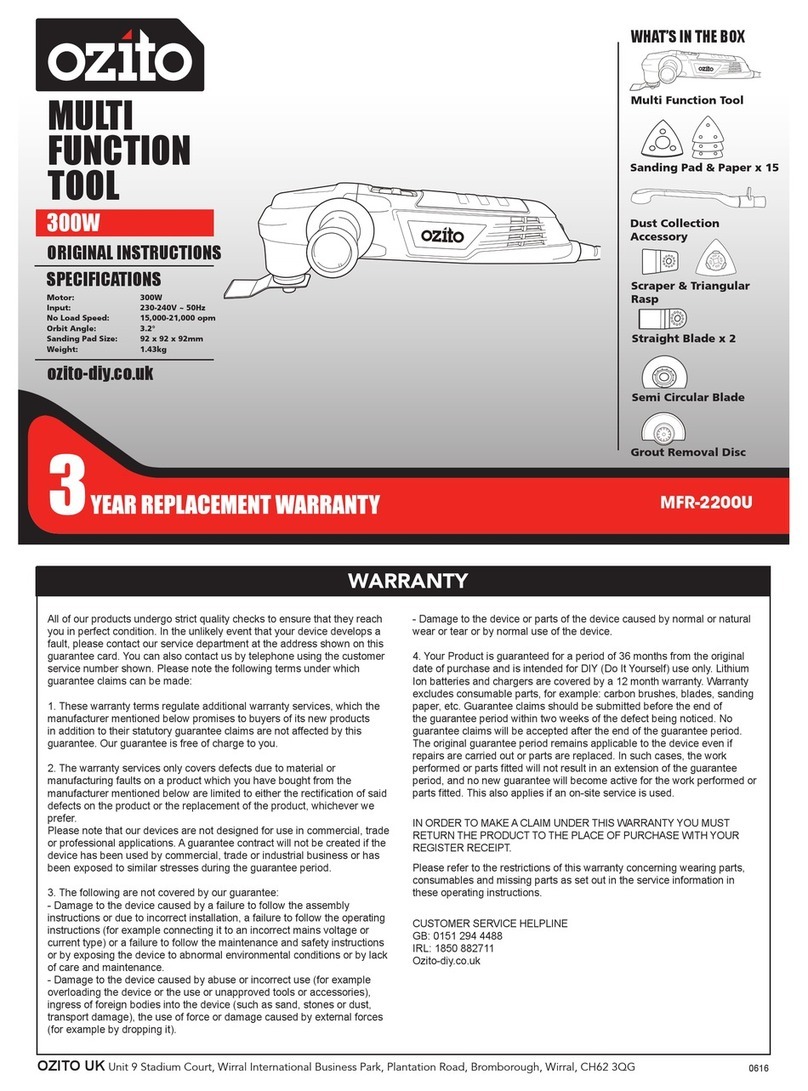 Ozito MFR-2200U Original instructions