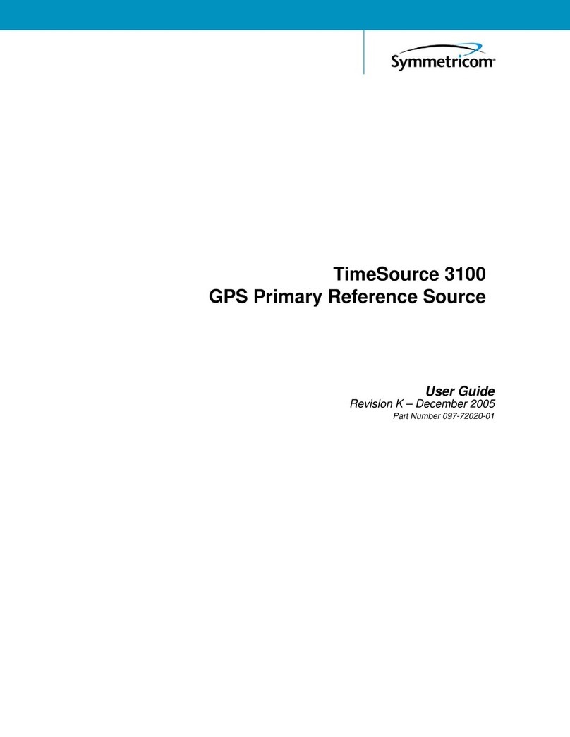 Symmetricom TimeSource 3100 user guide