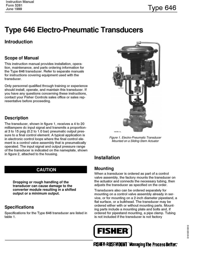 Fisher 646 instruction manual