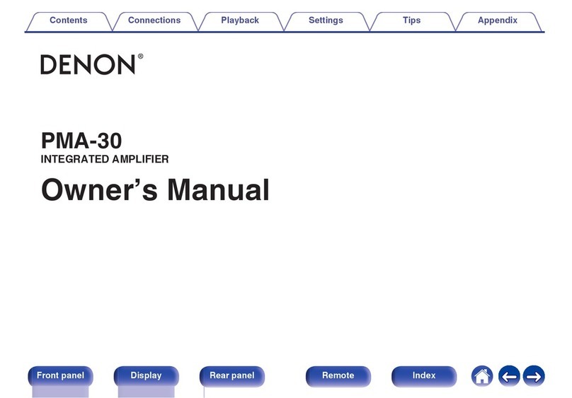 Denon PMA-30 owner's manual