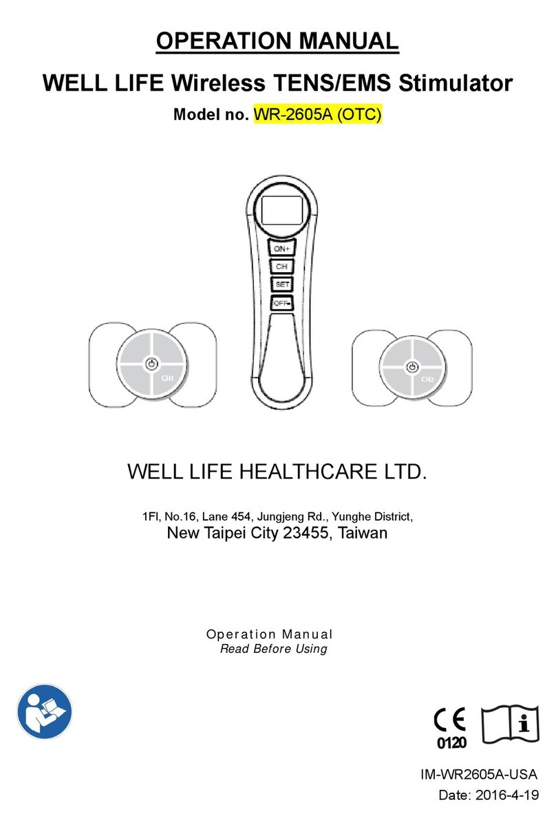 Well-Life Healthcare WR-2605A OTC Operation manual