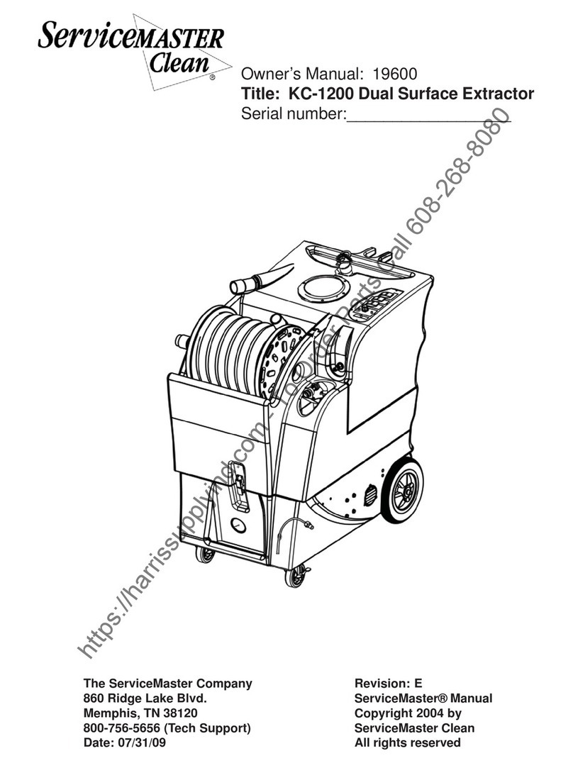 ServiceMaster KC-1200 owner's manual