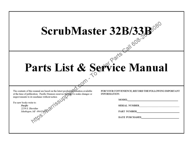 Pacific ScrubMaster 32B Service manual