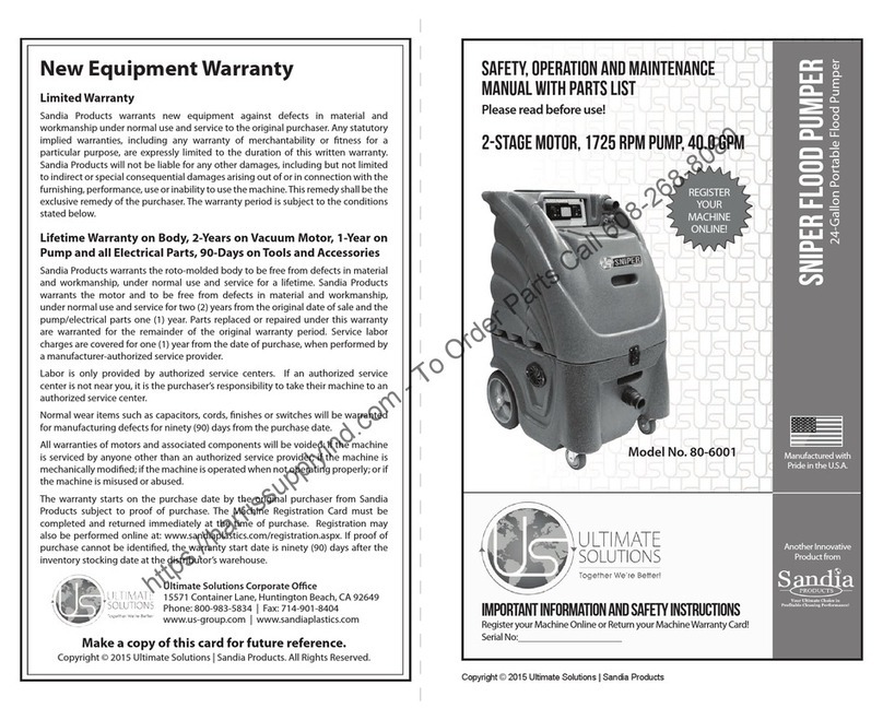 Sandia 80-6001 Operation and maintenance manual
