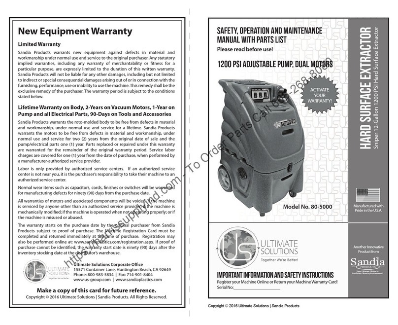 Sandia 80-5000 Operation and maintenance manual