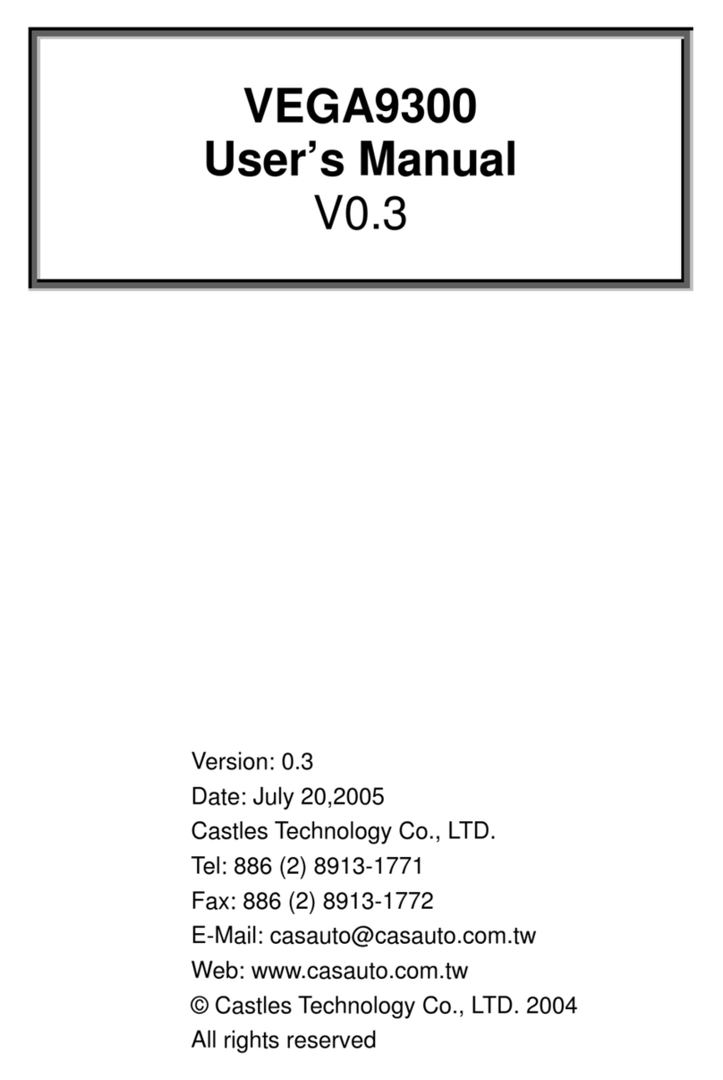 Castles Technology VEGA9300 user manual