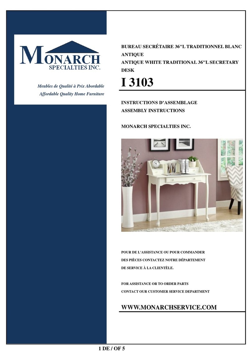 Monarch Specialties I 3103 Assembly instructions