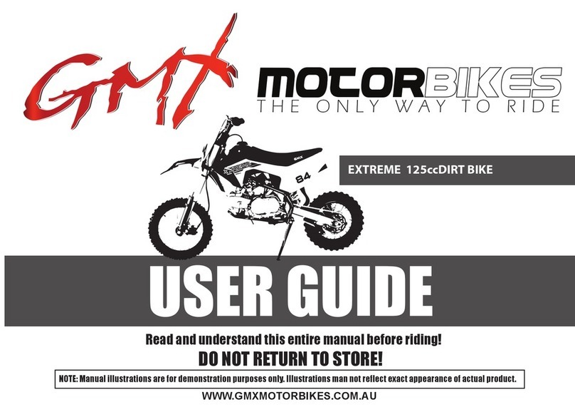 GMX MOTORBIKES EXTREME 125cc user guide