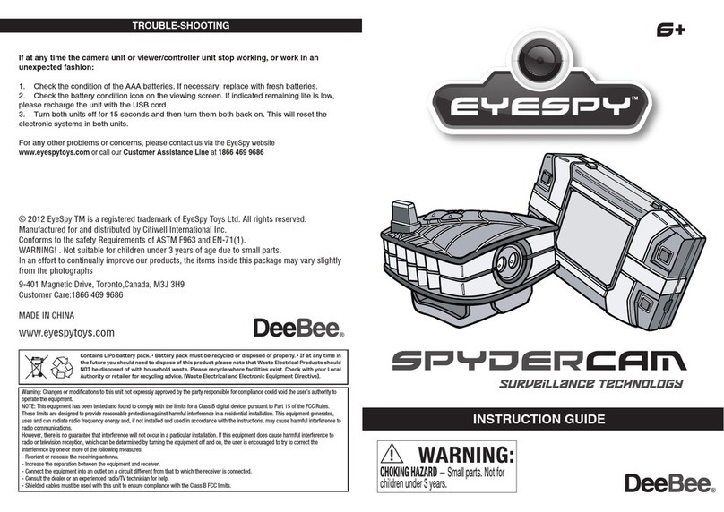 Eyespy SpyderCam Instruction guide
