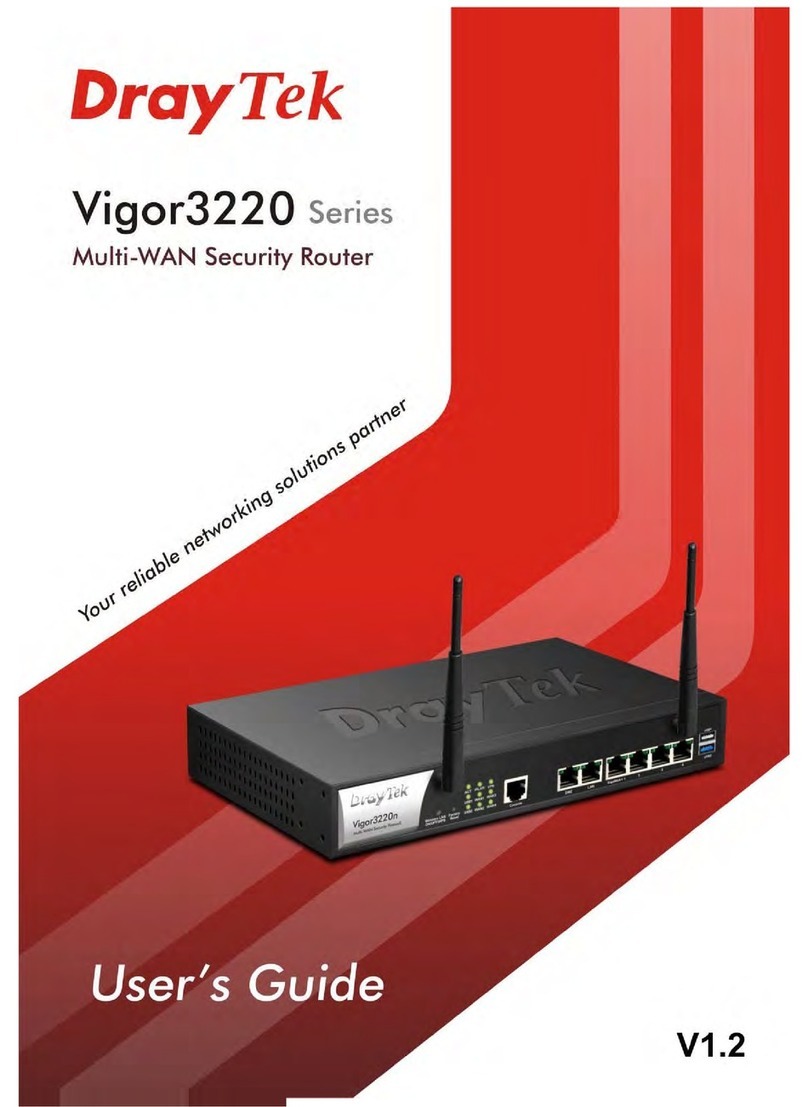 Draytek VIGOR3220 SERIES User manual