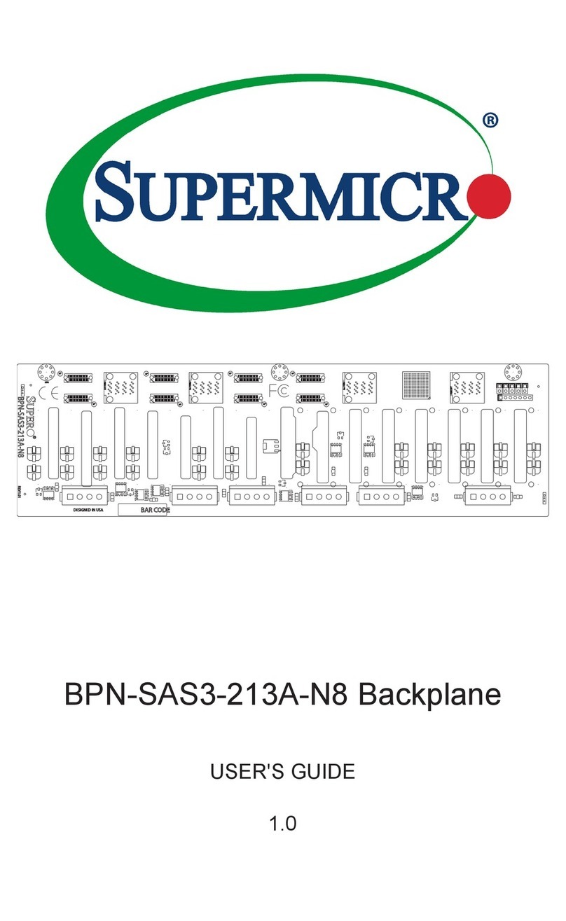 Supermicro BPN-SAS3-213A-N8 User manual