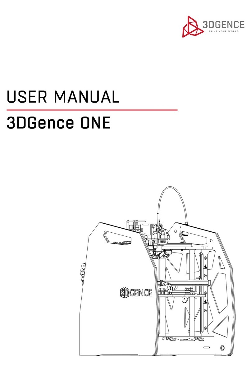 3DGence ONE User manual