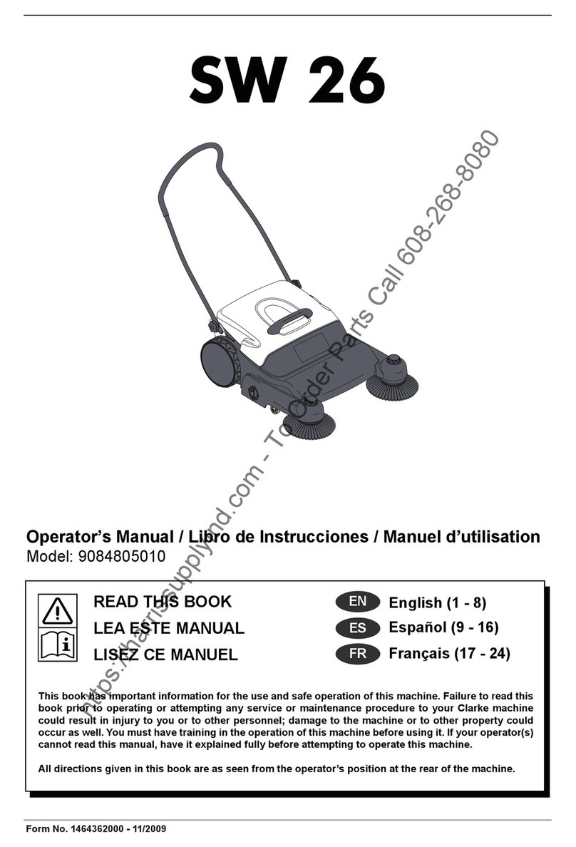 Clarke SW 26 9084805010 User manual