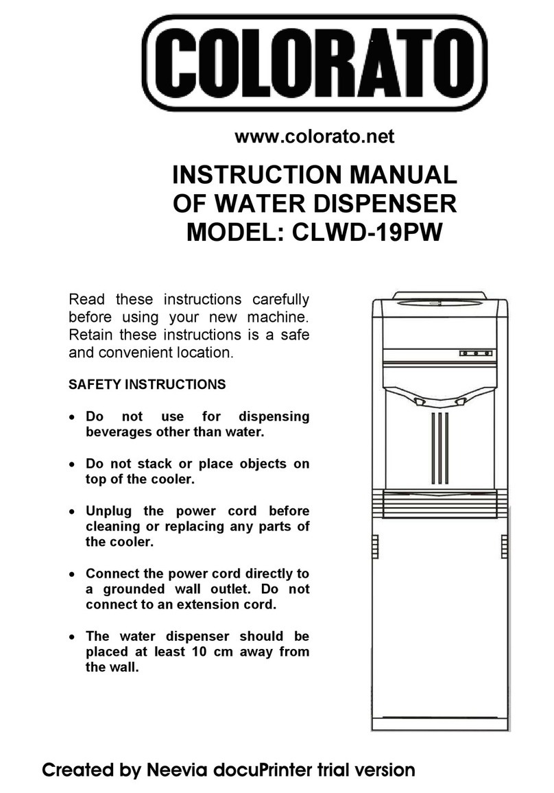 COLORATO CLWD-19PW instruction manual