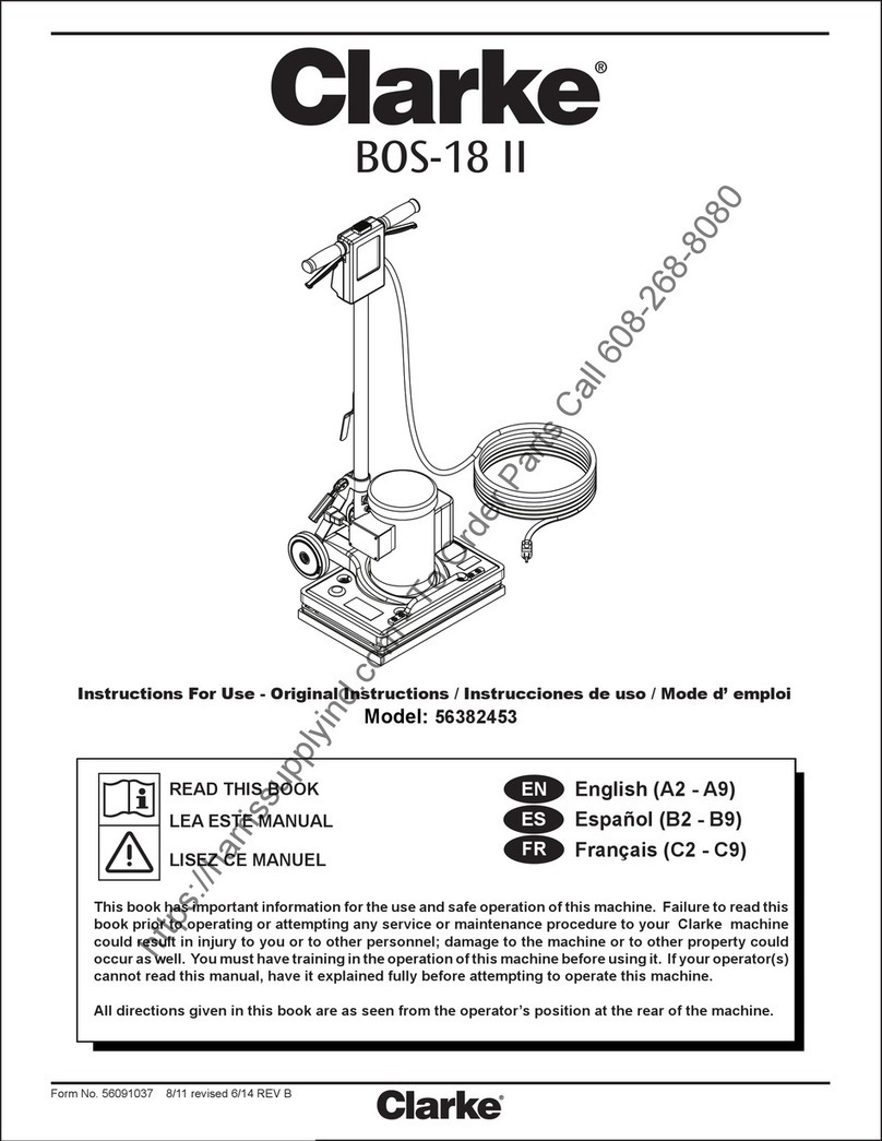Clarke BOS-18 II 56382453 User manual
