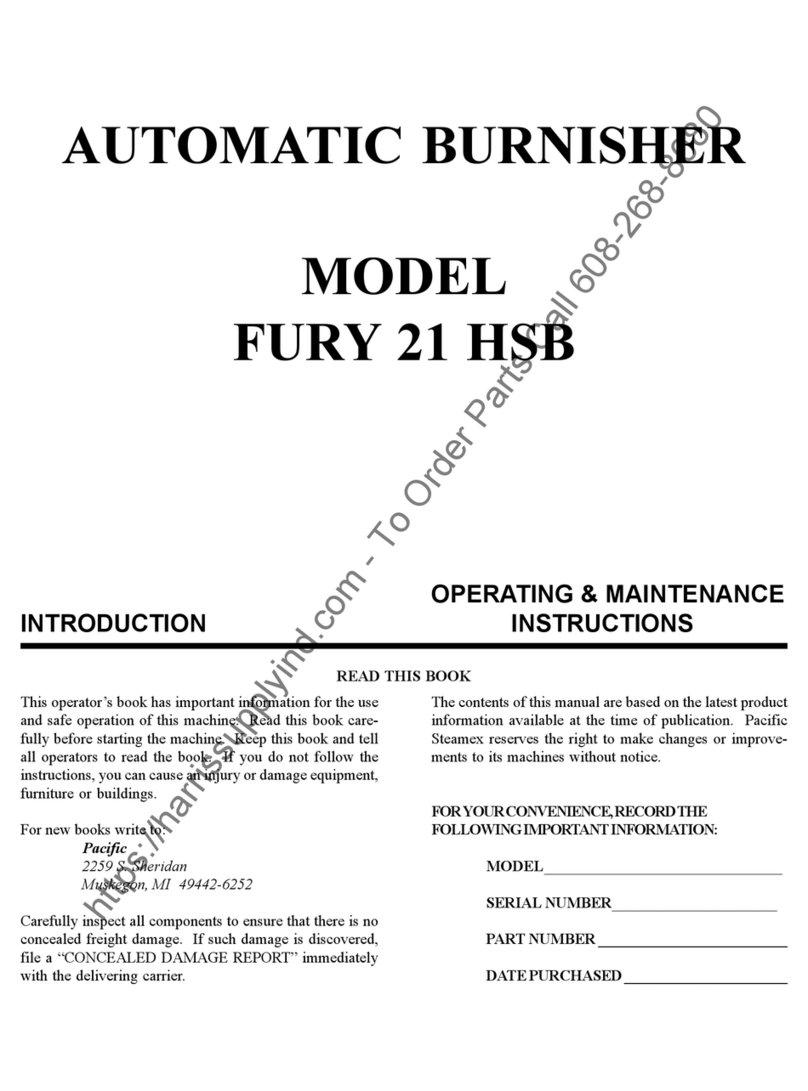 Pacific FURY 21 HSB Operating & maintenance instructions