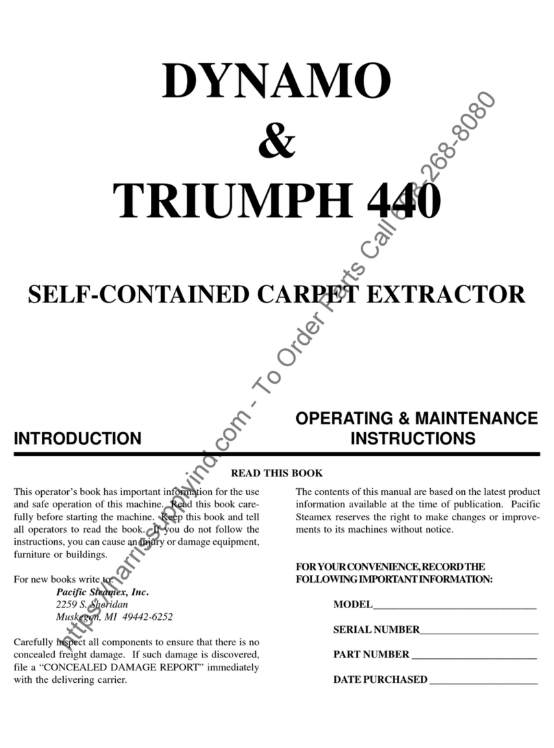 Pacific Steamex DYNAMO Operating & maintenance instructions