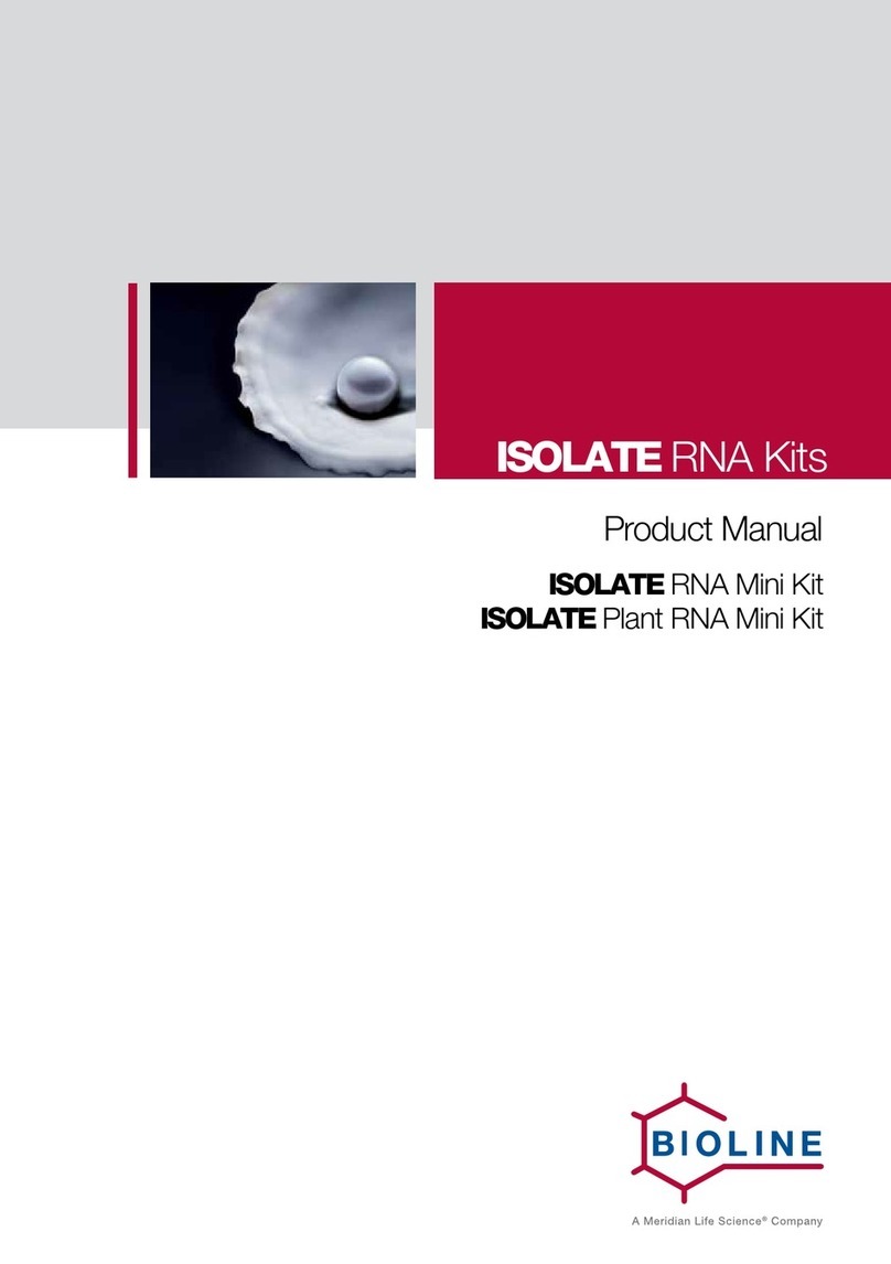 Bioline ISOLATE RNA Mini Kit product manual