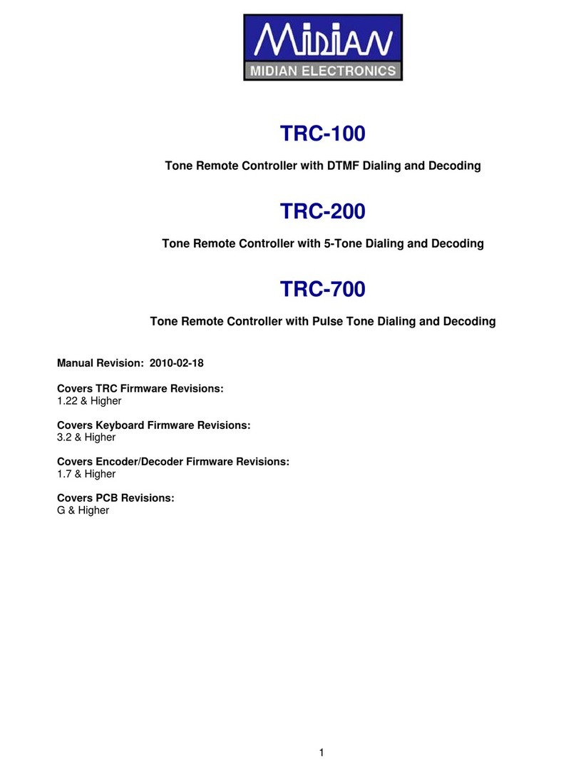 Midian TRC-100 manual