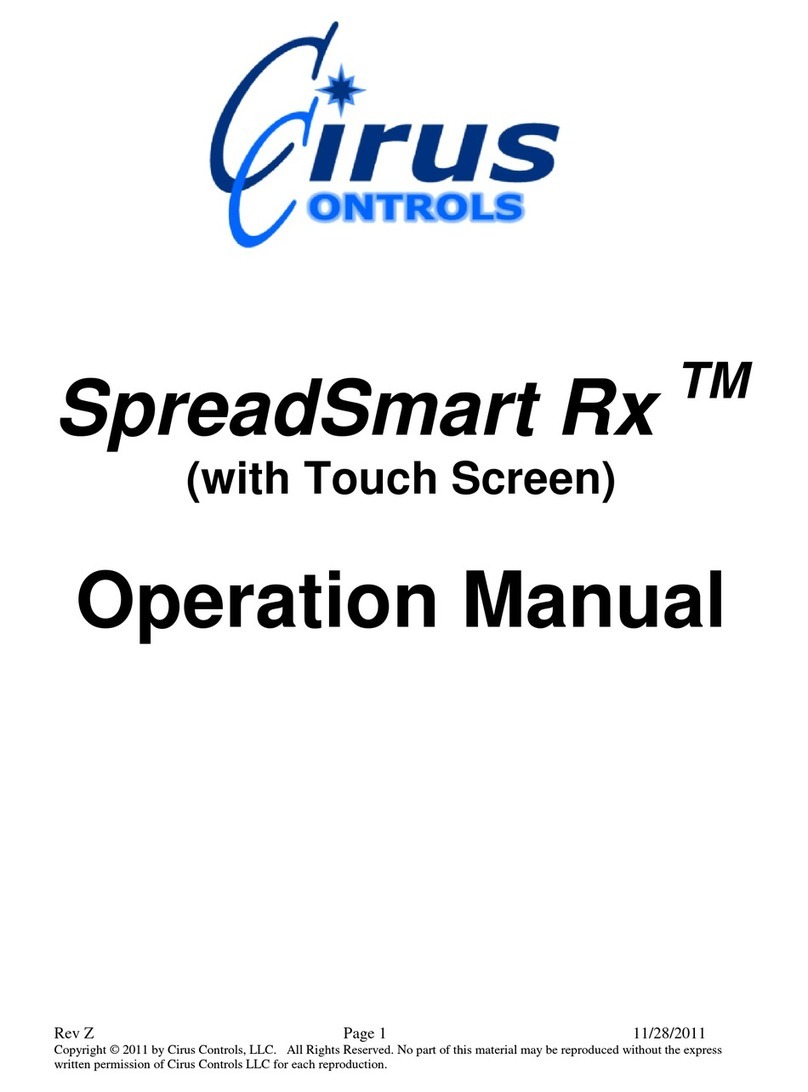 Cirus Controls SpreadSmart Rx Operation manual
