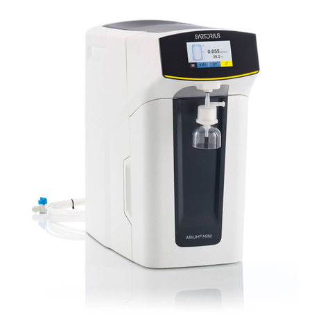 Sartorius arium mini plus operating instructions Sartorius arium mini plus operating instructions